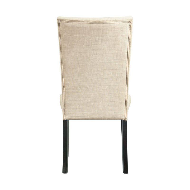 Picket House Furnishings Florentina Side Chair Set Linen: Modern Upholstered MDF Frame, 300 lbs Capacity
