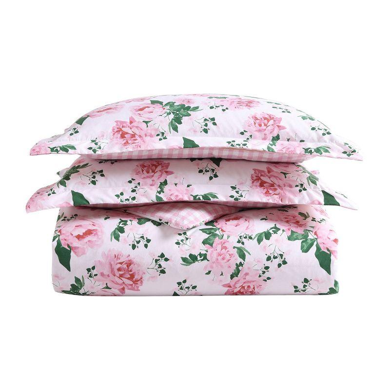 Betsey Johnson Betsey Johnson Blooming Roses Reversible Pink Duvet Cover Set