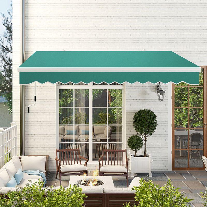 Outsunny 156'' W x 3'' D Retractable Patio Awning