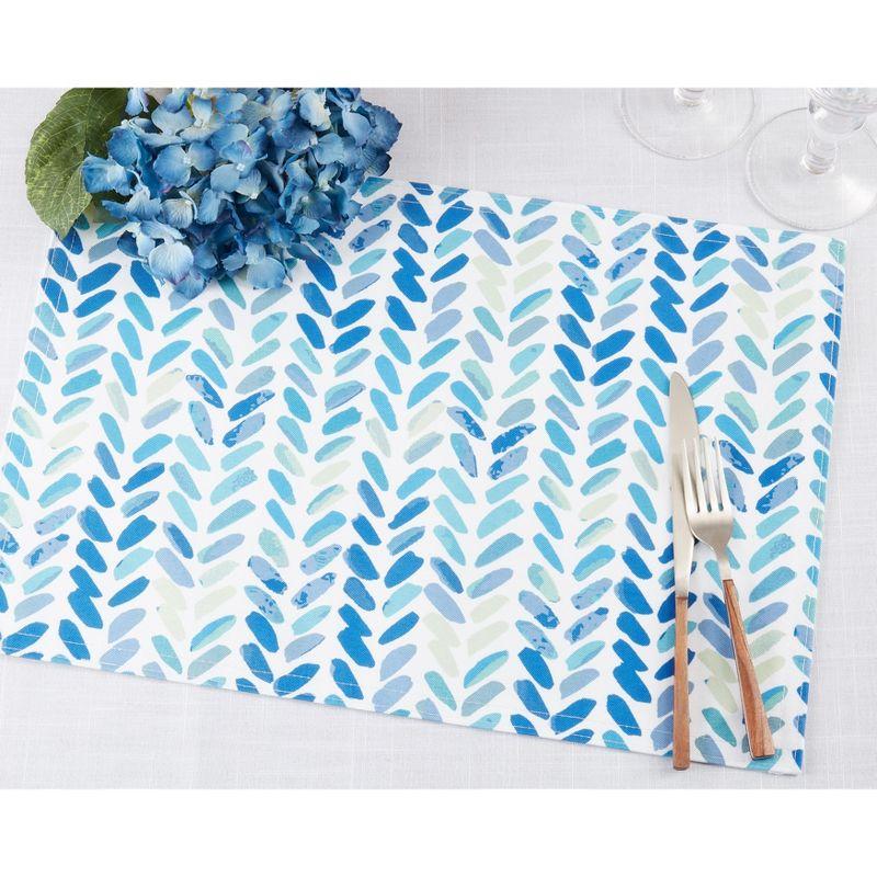 Ottilie Polyester Chevron Rectangle Placemat (Set of 4)