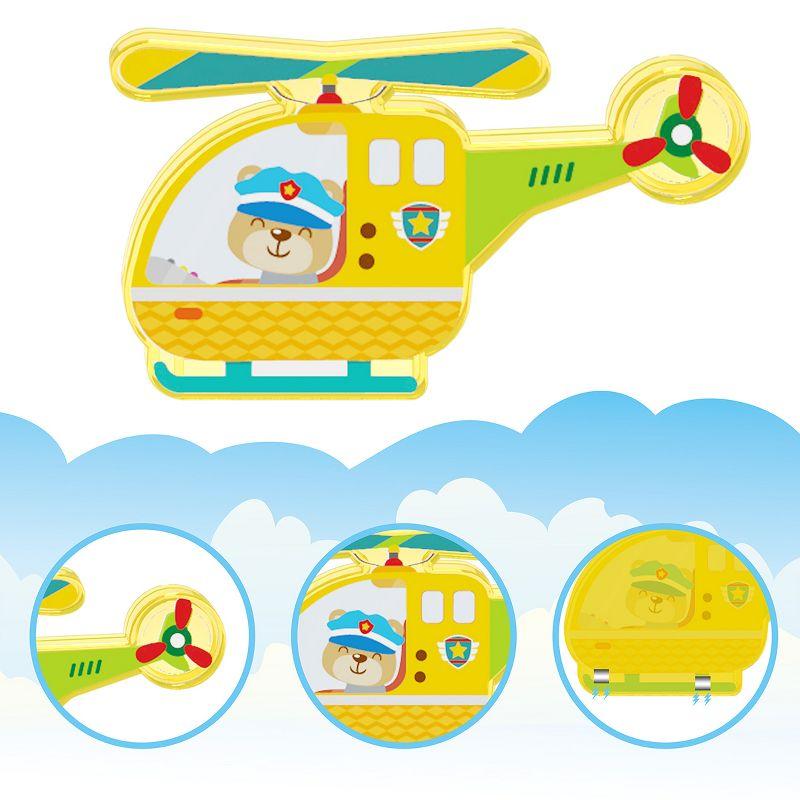 Picasso-TILES 8 PC Metro City Vehicle Themed, Magnetic Tiles, Building Blocks, STEM Toys for Kids 3+