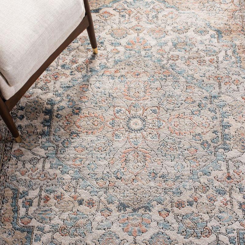 Oregon ORE813 Power Loomed Indoor Area Rug - 6'7"x6'7" - Grey/Blue - Safavieh
