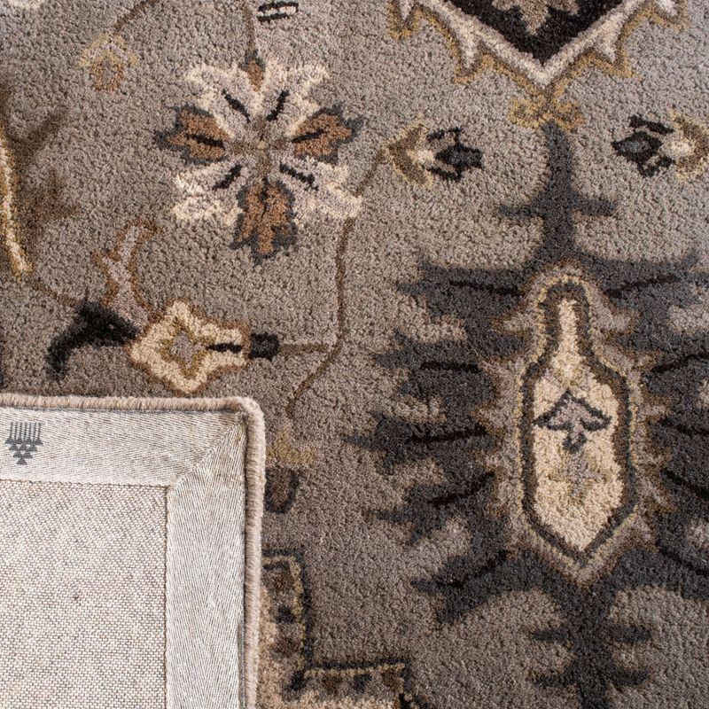 Royalty ROY700 Hand Tufted Indoor Accent Rug - 4'x6' - Silver/Charcoal - Safavieh