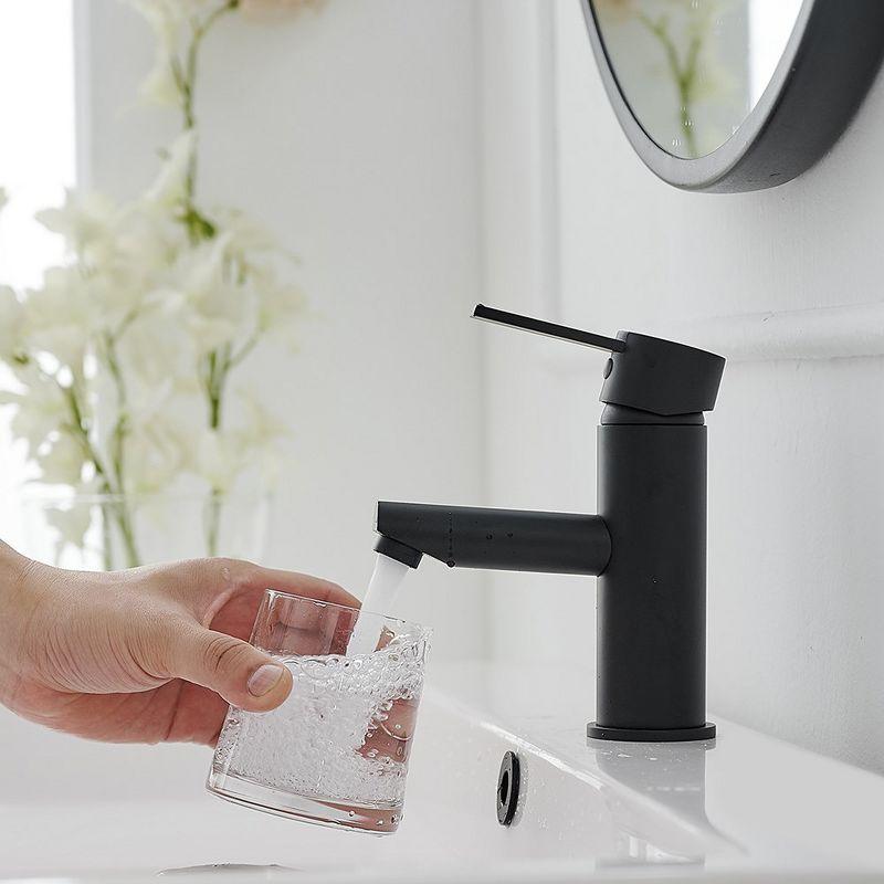 VIBRANTBATH A-96054-Black Single-Hole Single-handle Bathroom Faucet