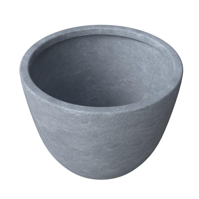 LeisureMod Tapered Round Planter Pot with Drainage Holes for Indoor and Outdoor Dahlia Collection