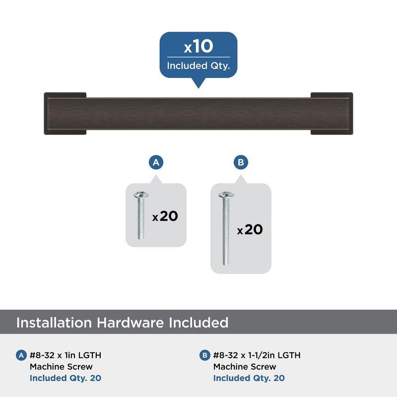 Amerock Bridgeport Cabinet or Furniture Pulls, 10 Pack