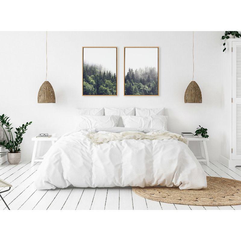 (Set of 2) 23" x 33" Sylvie Foggy Day Framed Canvas Set by Creative Bunch Natural - Kate & Laurel All Things Decor