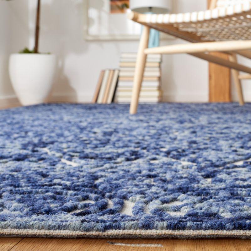 Trace TRC701 Hand Tufted Area Rug - Navy/Ivory - 5'x8' - Safavieh.