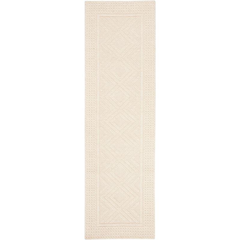 Vermont VRM212 Hand Woven Indoor Runner Rug - Ivory - 2'3"x14' - Safavieh