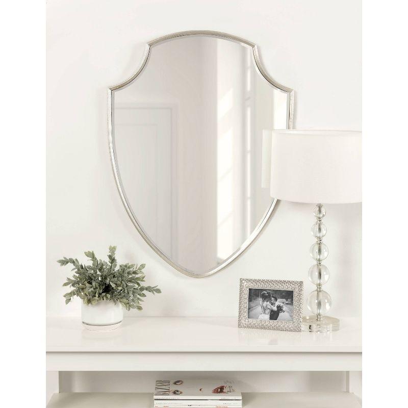 13" x 32" Caskill Framed Shield Wall Mirror - Kate & Laurel All Things Decor