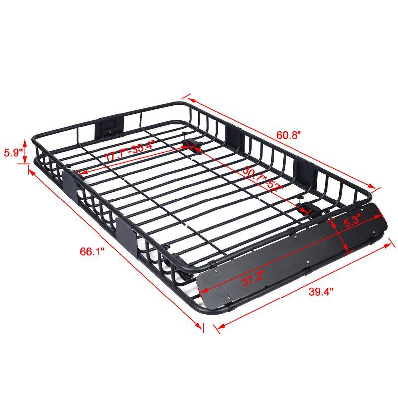 Universal Roof Rack Cargo Carrier Basket Rooftop Luggage Holder Carrier Basket For Camping Traveling