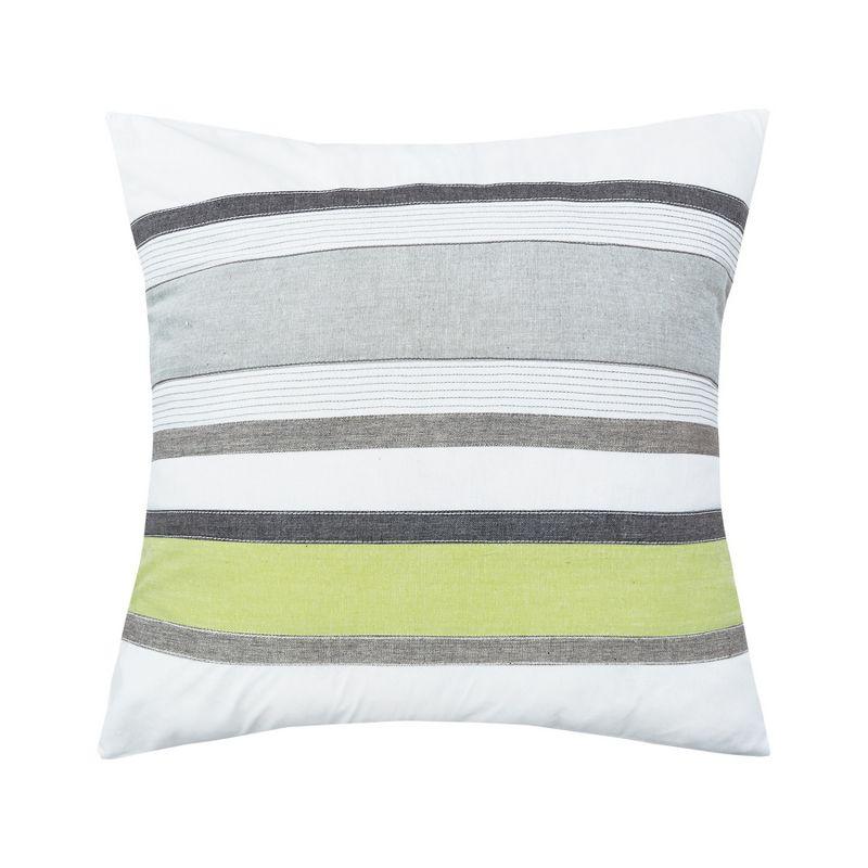 Jones 26" x 26" Cotton Euro Sham with Stripes