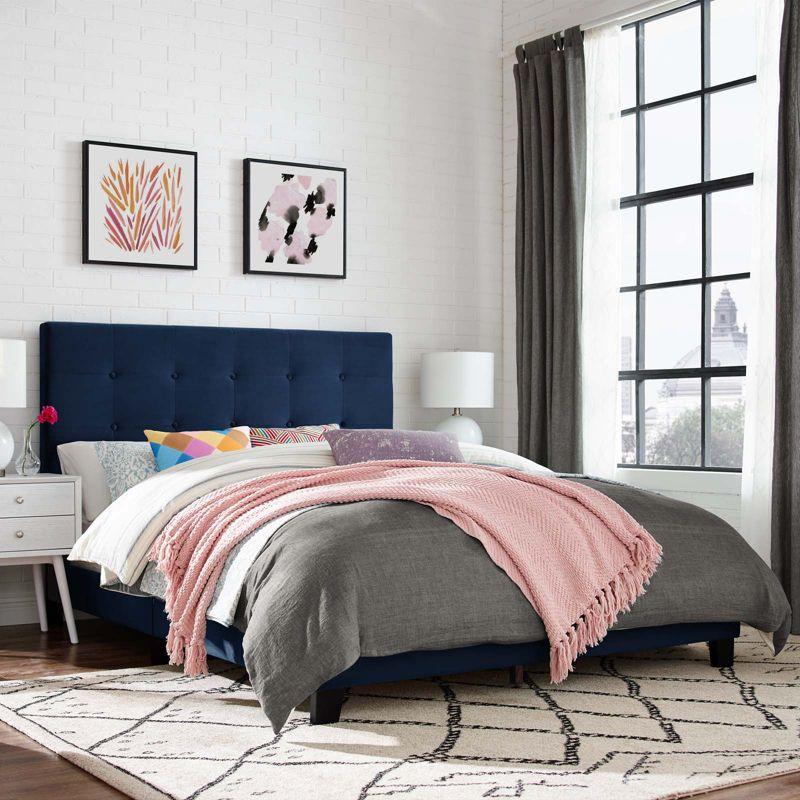 Modway Melanie Tufted Button Upholstered Performance Velvet Platform Bed