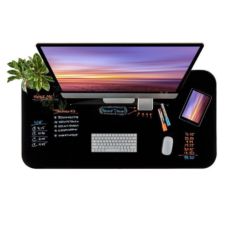 airLIFT 48" W Electric Adjustable Height Tempered Glass Desk
