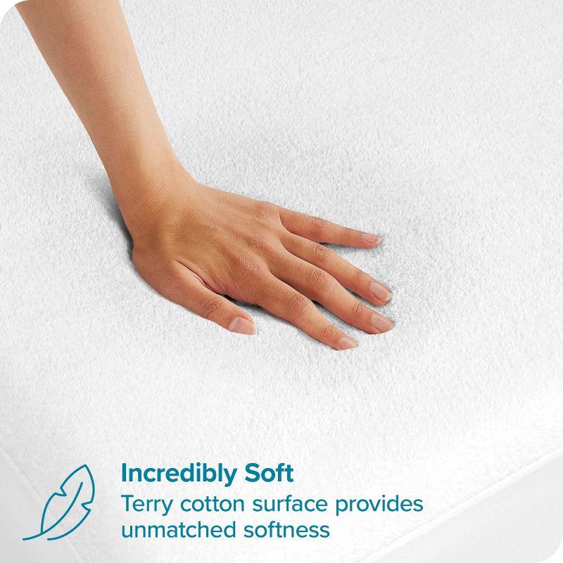 Bare Home Premium Ultra Soft Waterproof Fitted Mattress Protector