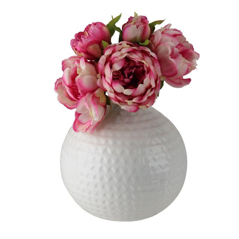 Allstate Floral 9.5" Pink Peony Artificial Flower Bouquet