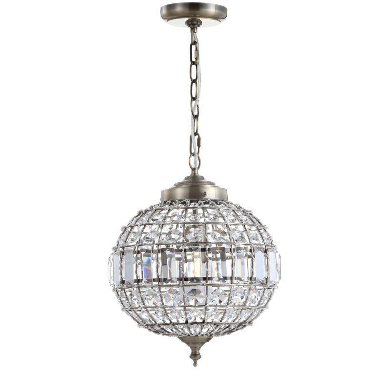 JONATHAN Y Georgina Crystal/Metal LED Pendant Pendant