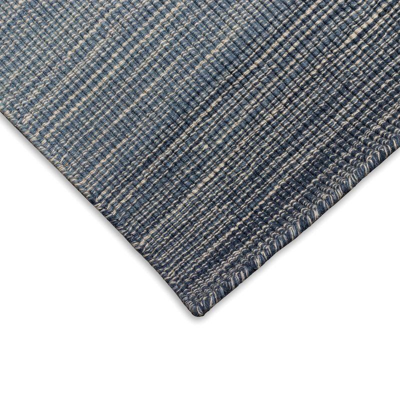 Satsuma Ombre Handmade Hand-Loomed Wool Denim Area Rug