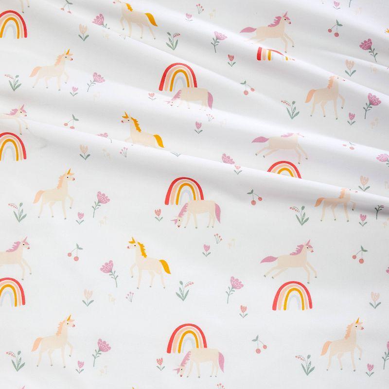 Unicorn Cotton Kids' Sheet Set - Pillowfort™