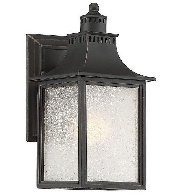 Monte Grande 1-Light Outdoor Wall Lantern in English Bronze