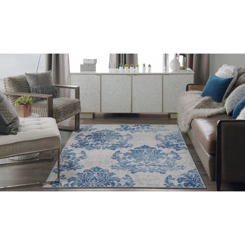 Nourison Whimsicle WHS11 Indoor only Area Rug - Navy Ivory 8' x 10'