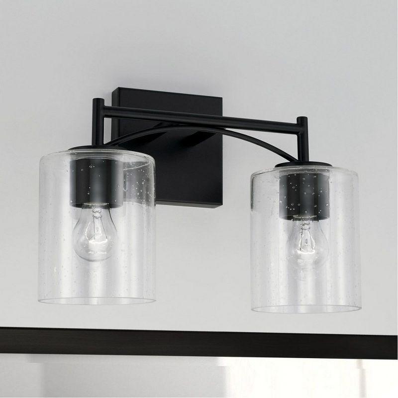 Capital Lighting Peyton 2 - Light Vanity in  Matte Black