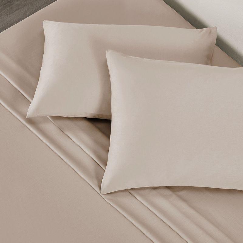 100% Cotton Pillow Cases Set of 2 Soft & Cooling Sateen Weave by California Design Den