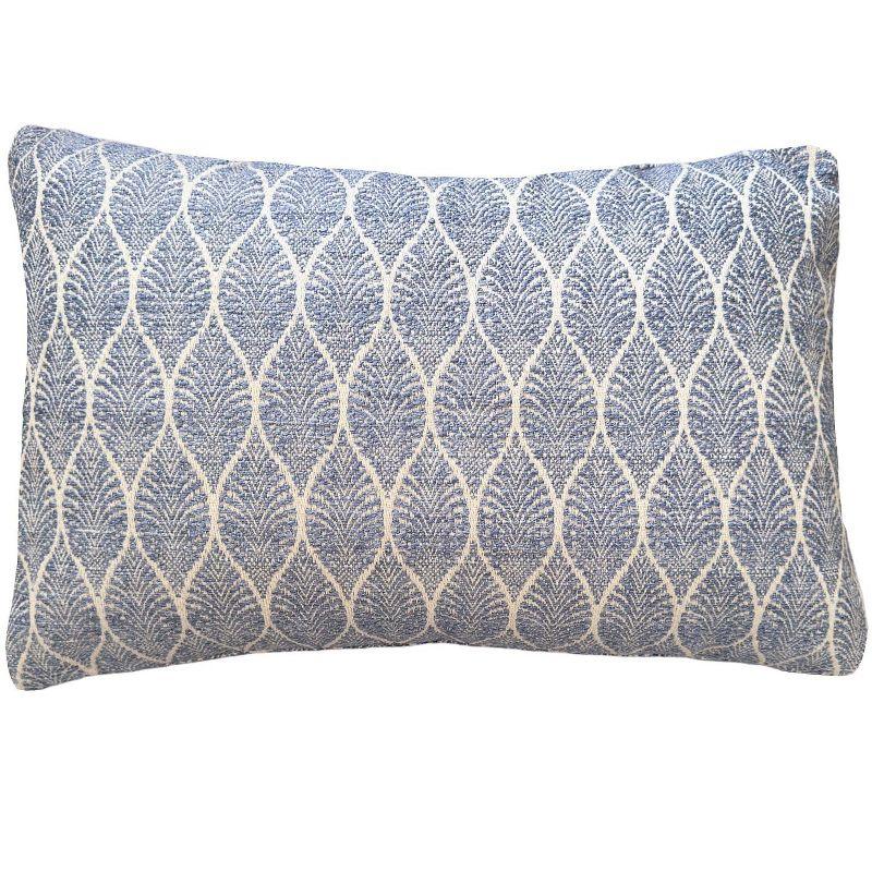 Summer Flora Indigo Indoor Outdoor Pillow 24x24