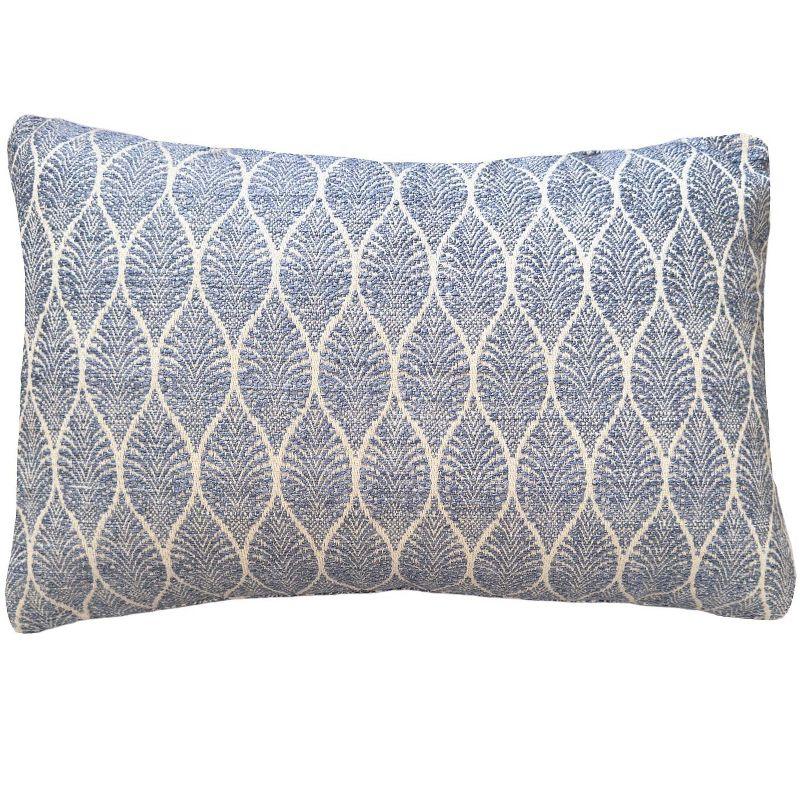 Summer Flora Indigo Indoor Outdoor Pillow