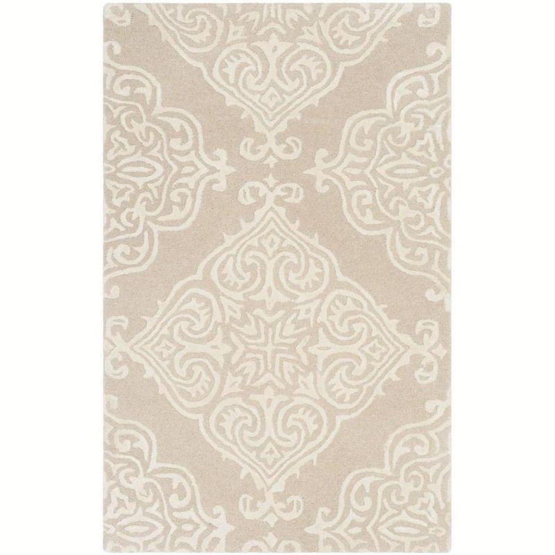 Glamour GLM568 Hand Tufted Indoor Accent Rug - Beige/Ivory - 2'x3' - Safavieh