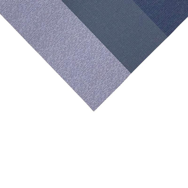 Bal Harbour Blue and Gray Woven Vinyl Rectangular Placemat Set of 4