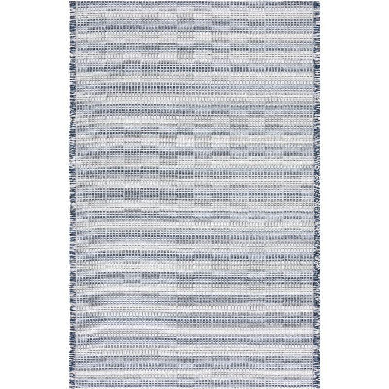 Augustine AGT501 Machine Made Indoor Area Rug - Ivory/Navy - 5'x7'-7" - Safavieh