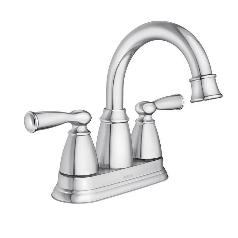 Moen Banbury 4-in Centerset 2-Handle Bathroom Faucet in Chrome
