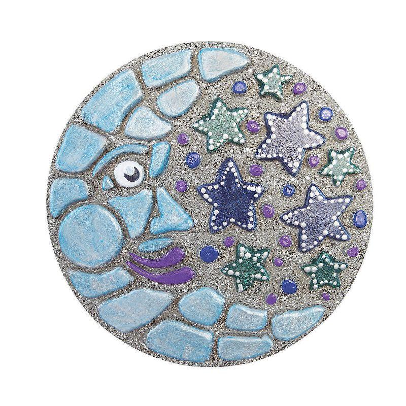 MindWare Paint Your Own Stepping Stone: Moon And Stars - Creative Activities -14 Pieces