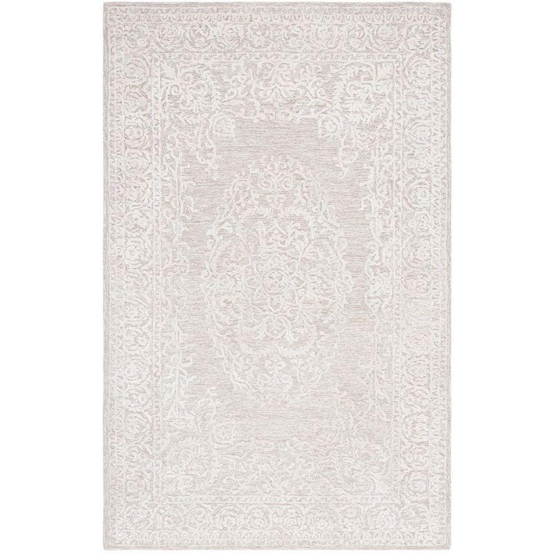 Bungalow Rose Precious Hand Tufted 60% Wool, 20% Bamboo Silk, 20% Cotton With Cotton Backing Oriental Rug