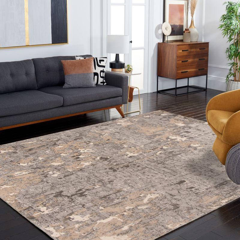 Meadow 100 MDW178 Power Loomed Indoor Area Rug - Grey - 4'x6' - Safavieh