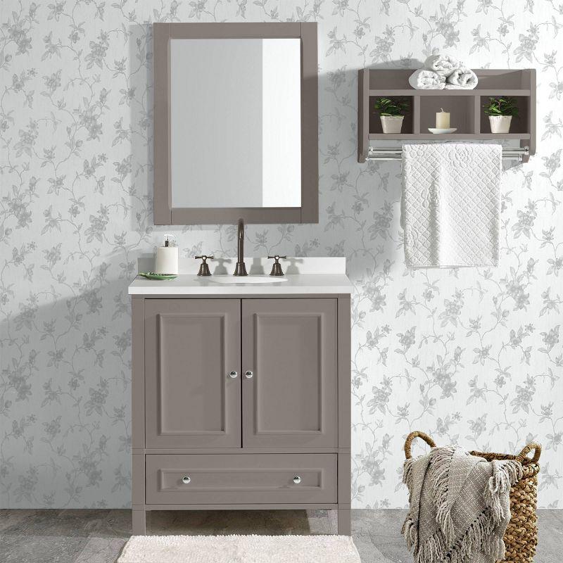 Williamsburg 30"W Transitional Style Vanity Cabinet With Soft Close Doors And Drawers