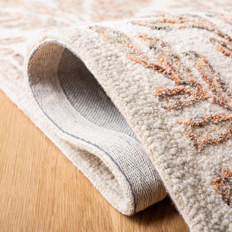 Capri CPR208 Tufted Indoor Area Rug - Ivory/Brown - 4'x6' - Safavieh