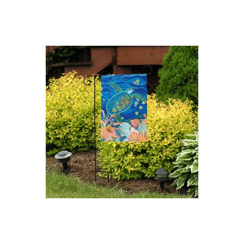 Swimming Sea Turtle Summer Garden Flag Nautical 18" x 12.5" Briarwood Lane