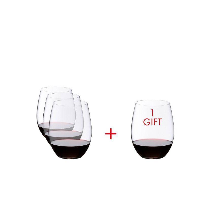 RIEDEL RIEDEL The O Wine Tumbler Cabernet/Merlot Wine Glass (Pay 3 Get 4) (Set of 4)
