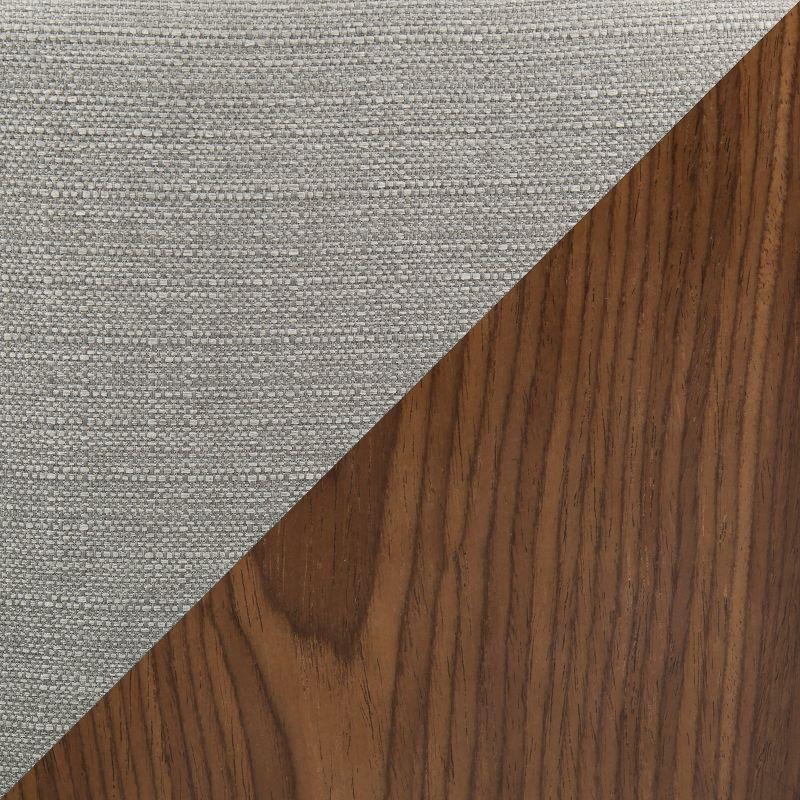 Curvo Mid-Century Modern Dining Accent Chair Gray - Lumisource
