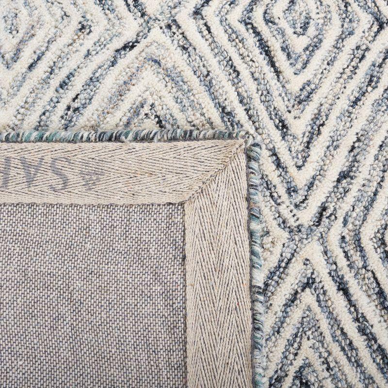 Capri CPR217 Hand Tufted Area Rug - Ivory/Blue - 8'x10' - Safavieh.
