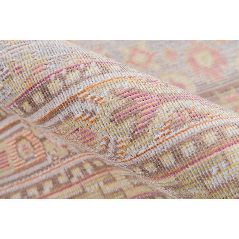 Momeni 9'3"x11'10" Isabella Orla Machine Loomed Area Rug Pink: Classic Medallion Pattern, Low Pile, Indoor Use