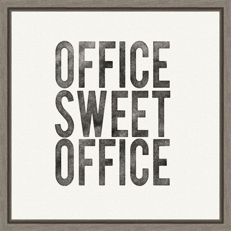 Amanti Art Work from Home I by Wild Apple Portfolio Canvas Wall Art Print Framed 16 x 16-in.