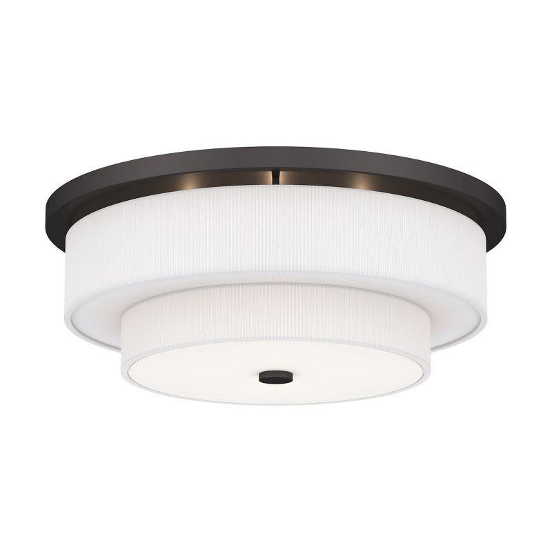 Livex Lighting Meridian 4 - Light Flush Mount in  Bronze