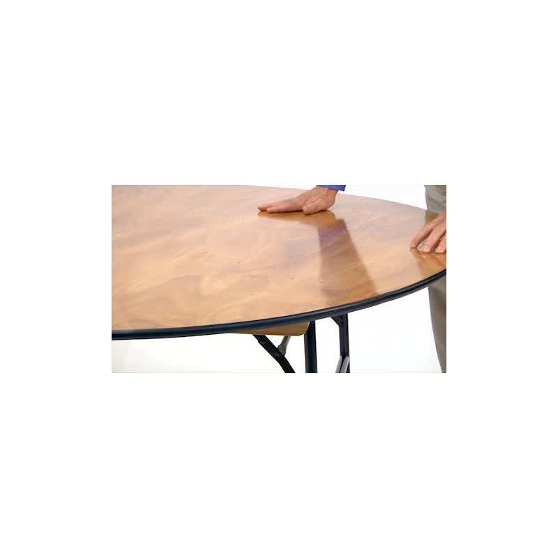 Flash Furniture Gael 6-Foot Rectangular Wood Folding Training / Seminar Table with Smooth Clear Coated Finished Top