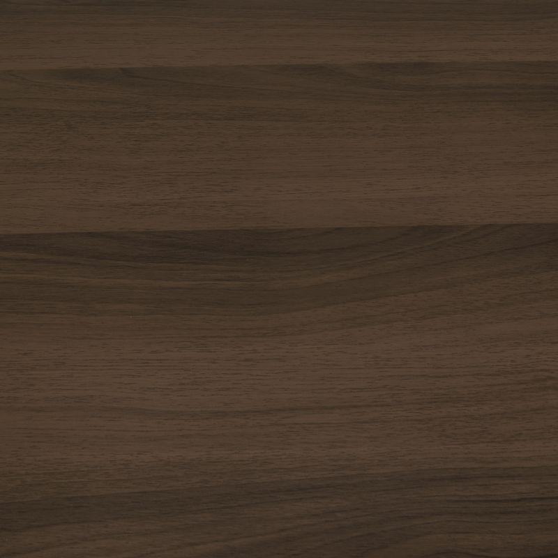 Alcove Writing Desk Chestnut - Calico Designs: Metal Frame, MDF Surface, Mid-Century Modern Style