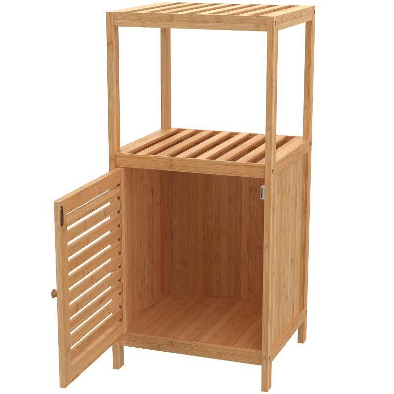 Bamboo 1-Door Storage Cabinet