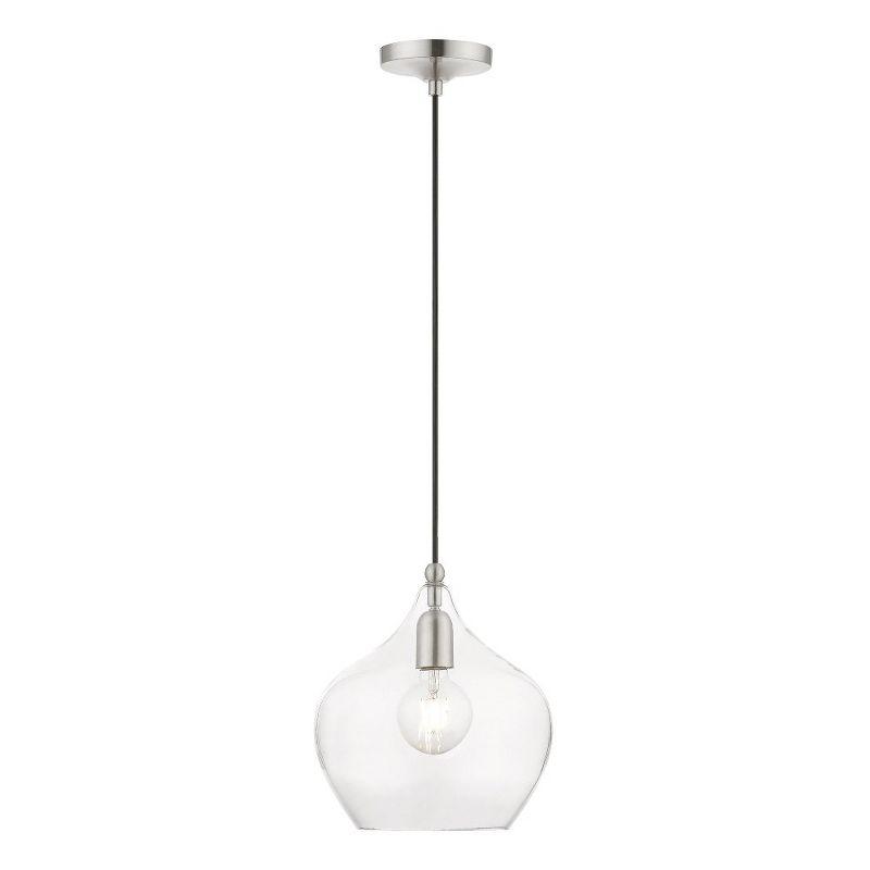 Livex Lighting Aldrich 1 - Light Pendant in  Brushed Nickel