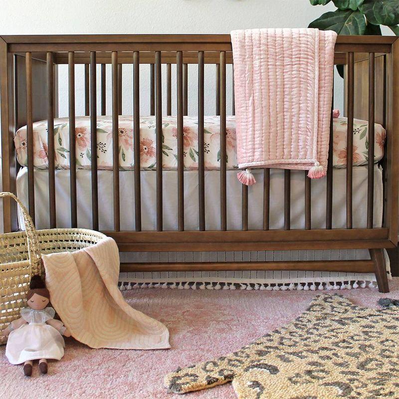 Crane Baby Cheetah Print Handmade 2' x 3' Cotton Area Rug for Baby Nursery or Kid's Room by Crane Baby